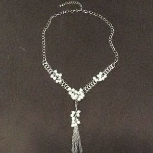 Pearl and silver necklace